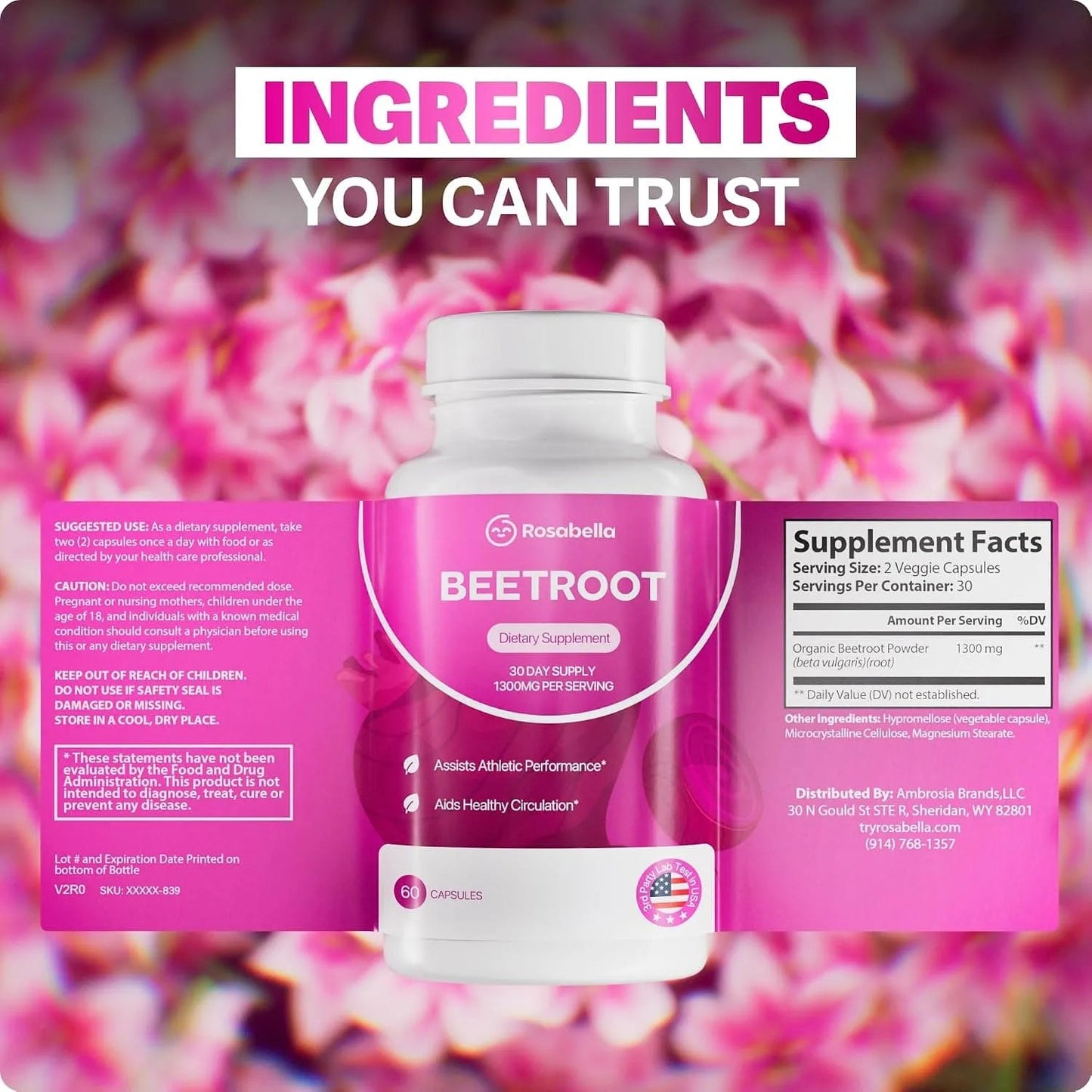 Beetroot Capsules To Support Circulation And Vitality*